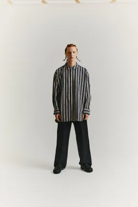 Casey Casey Hmanet Shirt (Blue / Cream)
