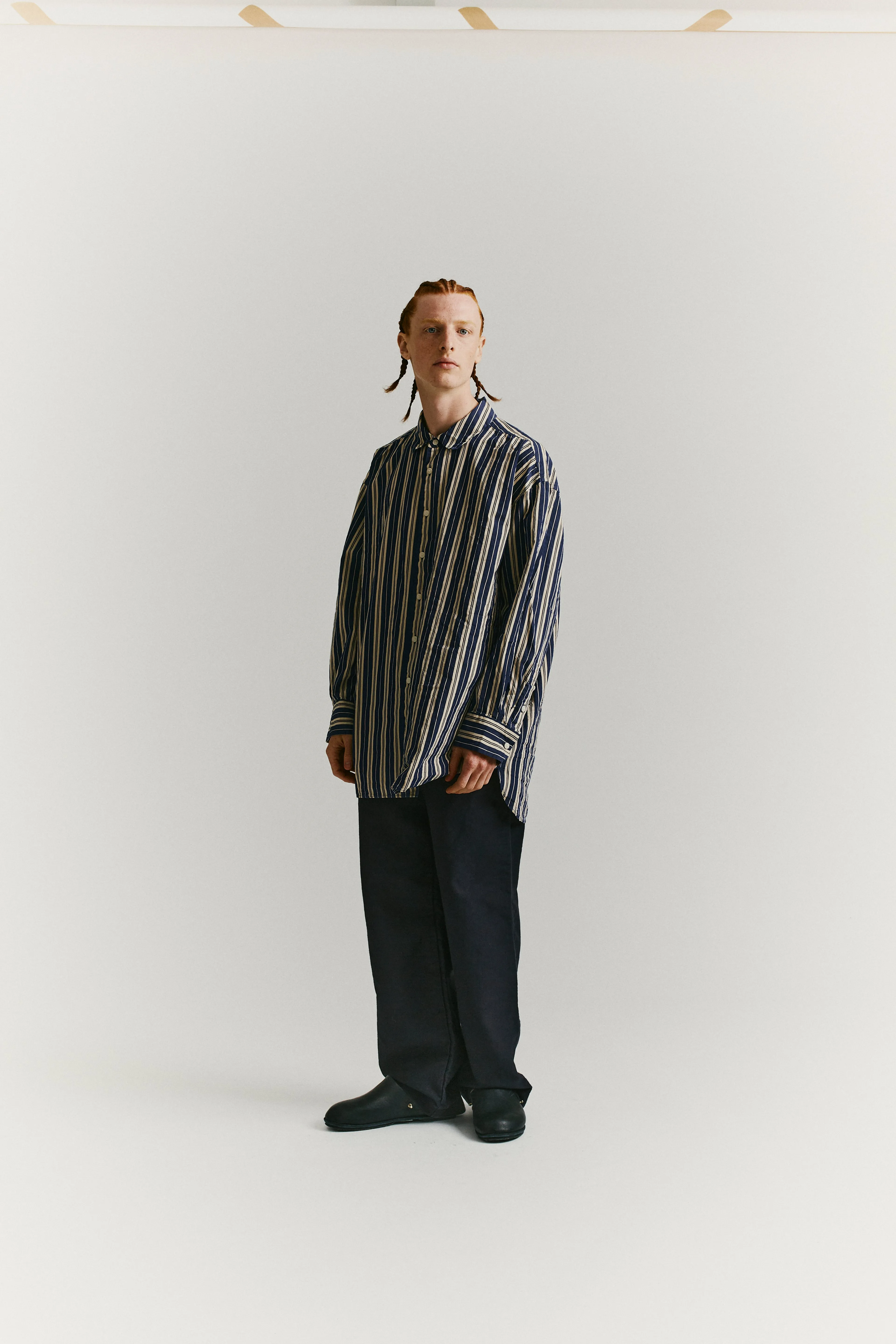 Casey Casey Hmanet Shirt (Blue / Cream)