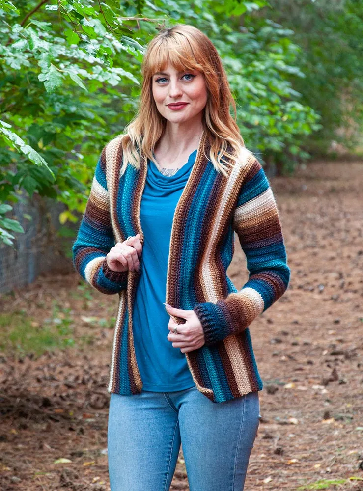 Crocheted Prism Cardigan