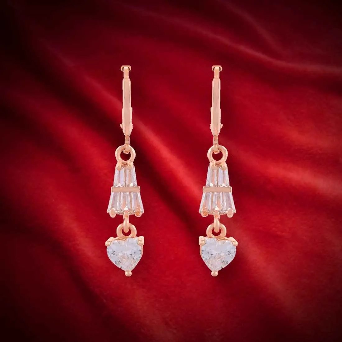 Elegant Glass Stone Drop Earrings for Women