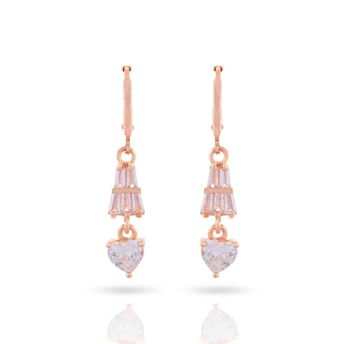 Elegant Glass Stone Drop Earrings for Women