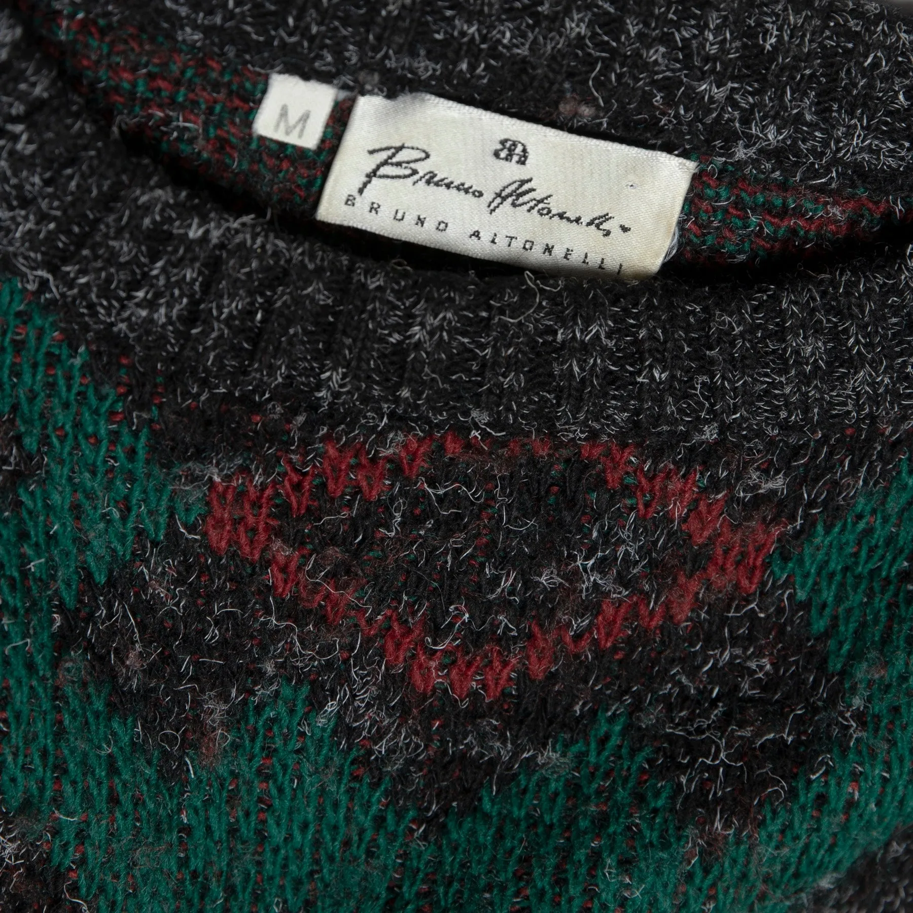 Folk Art Jacquard Stockinette Brushed Wool Blend Jumper