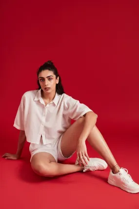 Half Sleeves Linen Shirt