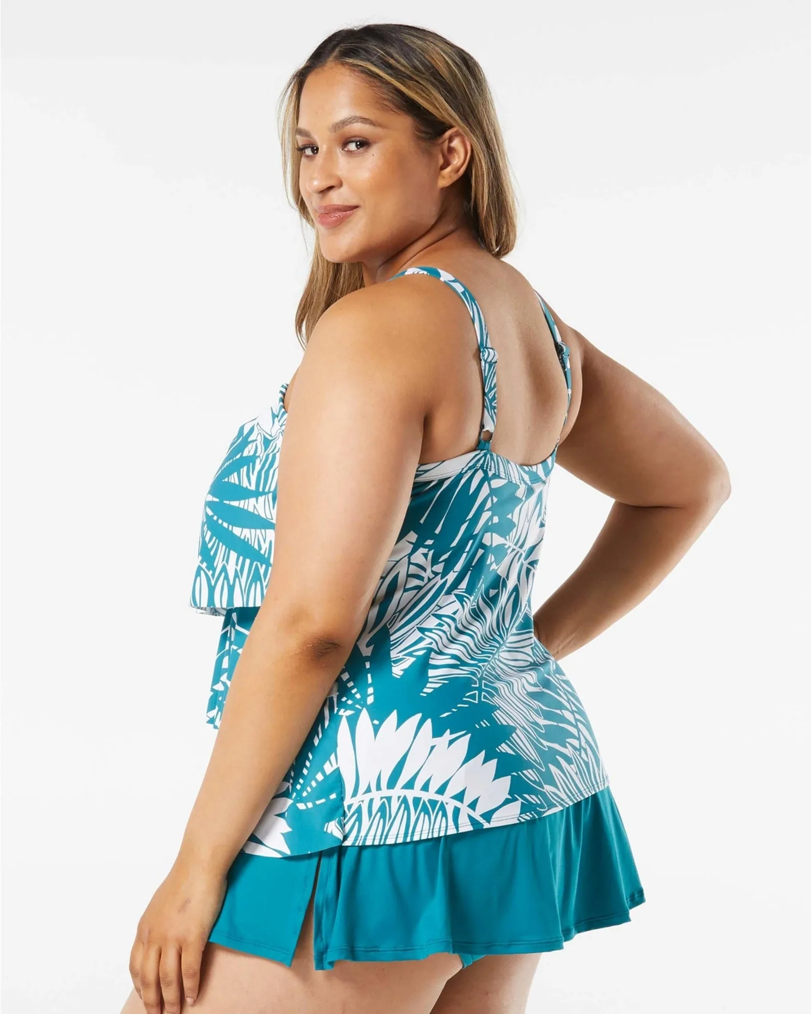 Jane Ruffle Tiered Tankini | LAGOON