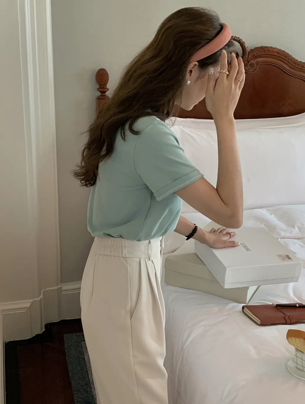 [Korean Style] 15 Colors Versatile Solid Color Short Sleeve Basic T-shirt