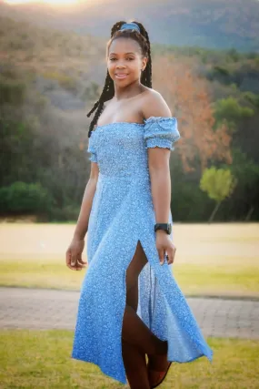 Ladies Spring/Summer Dress ~ Blue (Available)