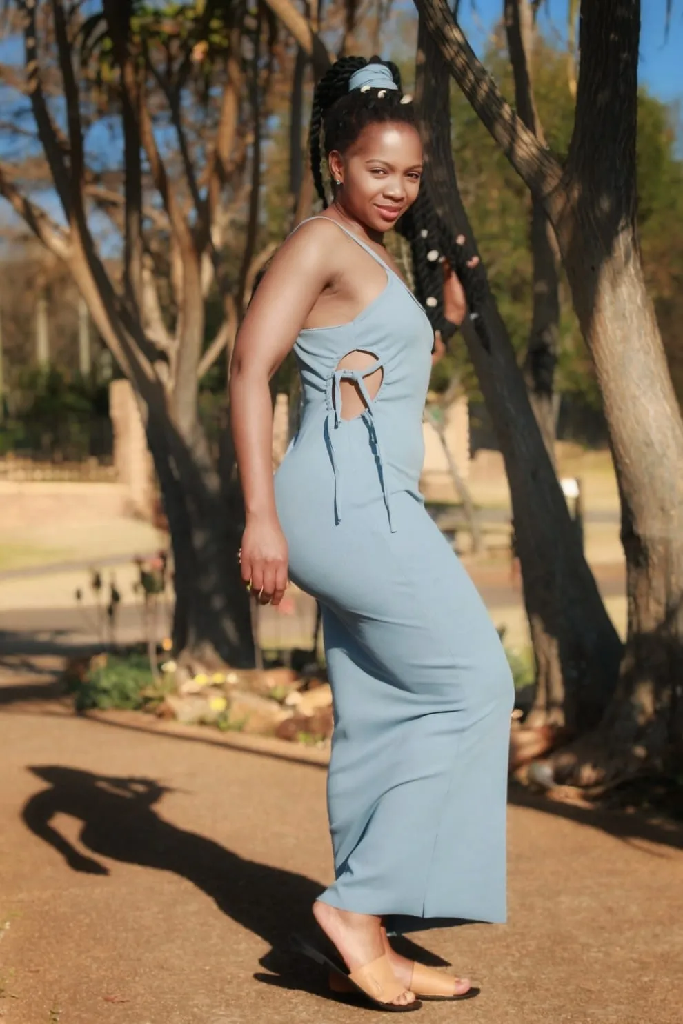 Ladies Spring/Summer Dress ~ Blue (Available)