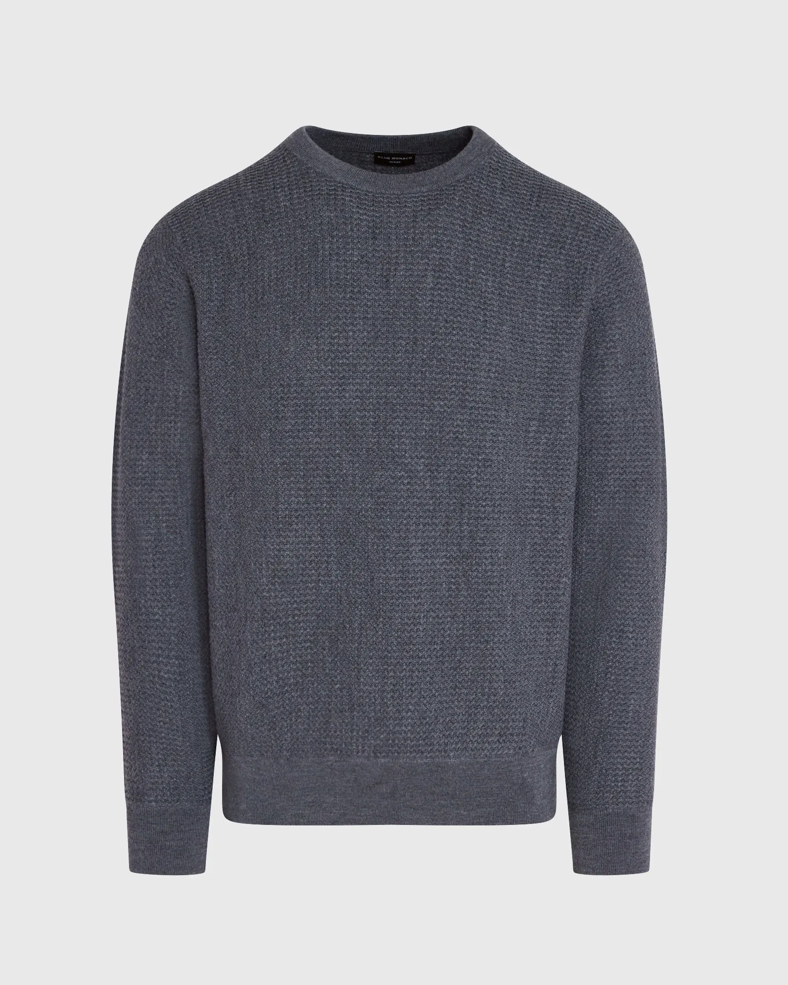 Long-Sleeve Refined Textured Crew
