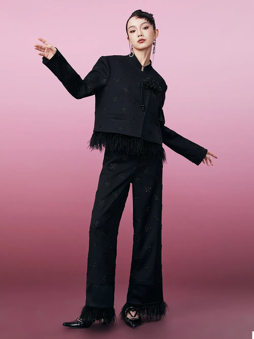 MUKZIN Stylish Versatile New Beaded Coat