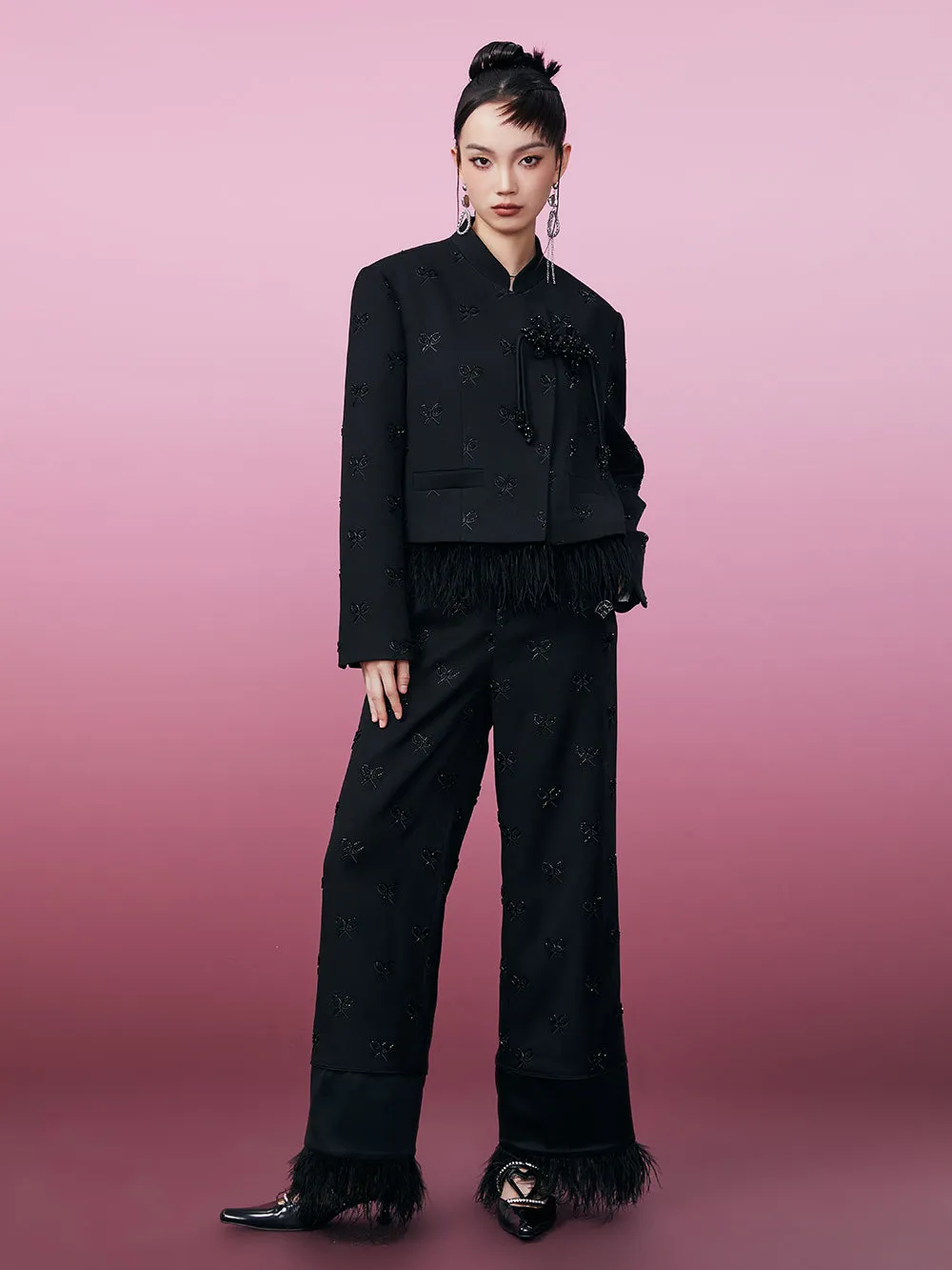 MUKZIN Stylish Versatile New Beaded Coat
