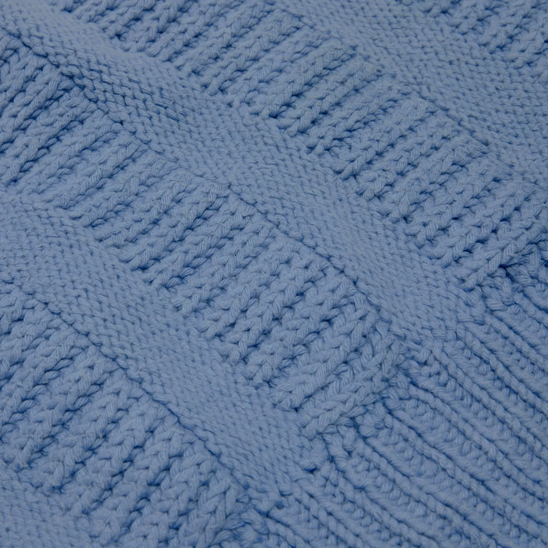 Piled Cotton Yarn Ribbed Stripe Knit Jumper