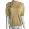 Vintage Reimagined Gold Lurex Knit Sweater